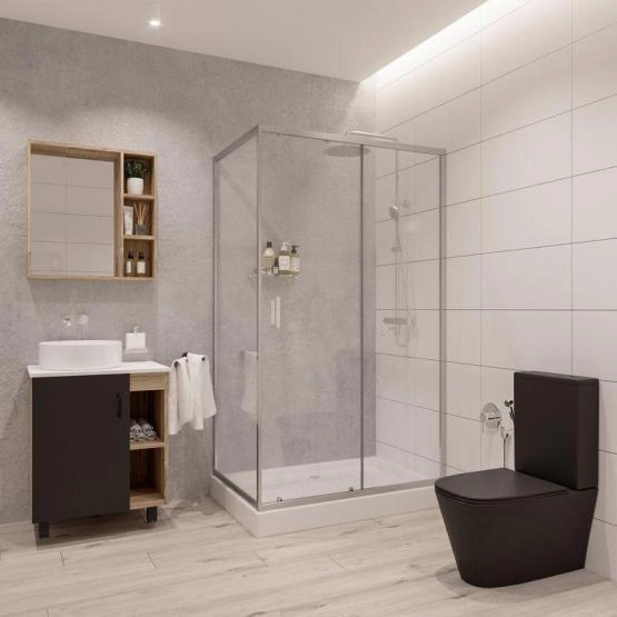 Душевой уголок Niagara Nova NG-6612-08 (120*80*190) прямоугольник, двери раздвижные