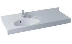 Акватон Раковина Отель 100 см левая с навесами цвет белый