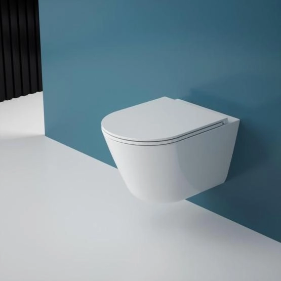 Унитаз ESBANO CLAVEL-53T торнадо безободковый подвесной белый 530x360x360