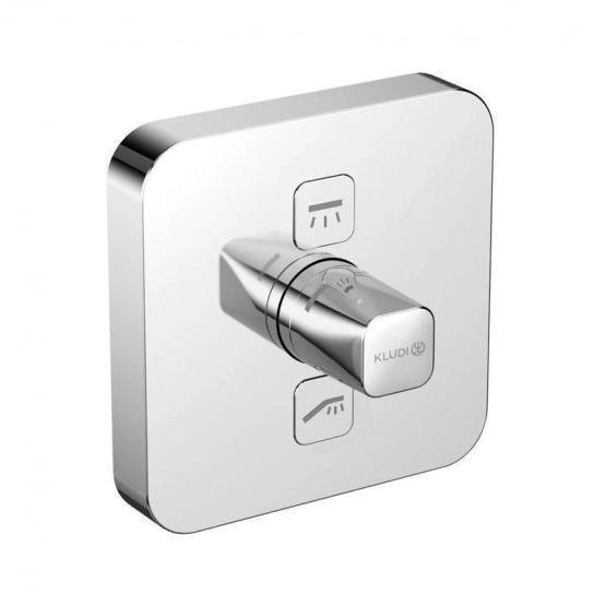 Термостат KLUDI PUSH 387110538 для ванны и душа встраиваемый на 2 потребителя внешняя часть