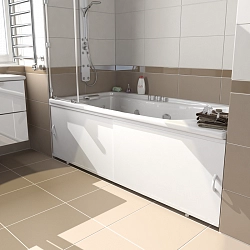 Экран для ванны EMMY ЭКО 1800x520 БЕЛЫЙ раздвижной