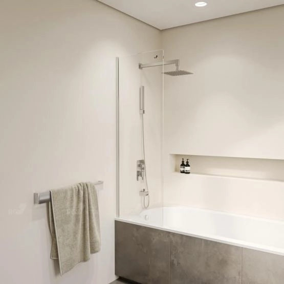 Шторка на ванну RGW Screens SC-056 40 см прозрачное Хром неподвижная 351105640-11