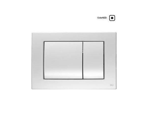 Панель механическая двойная OLI METAL DUAL 656006, сталь, хром матовый