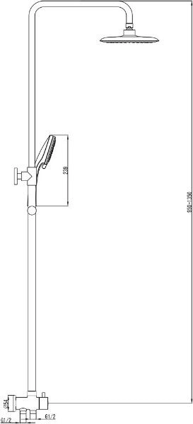 Душевая система Ravak DS X07P232