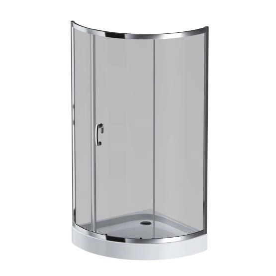 Душевой уголок 90x90 см, без поддона AM.PM Like W83G-315-090CG стекло тонированное, профиль глянцевый хром