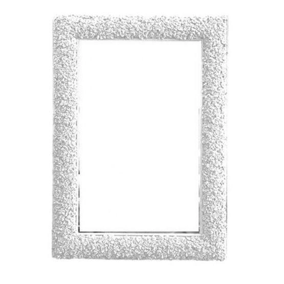 Зеркало Boheme Rose прямоугольное 85х110 549, белое без подсветки