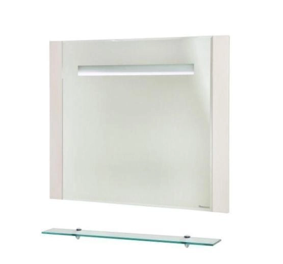 Зеркало Bellezza Берта 90 с полкой и подсветкой бежевое