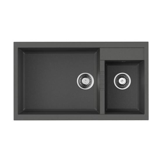 Кухонная мойка Omoikiri Tedori 86-2-LB-PL Tetogranit/платина 4993939