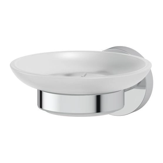 Держатель с мыльницей матовое стекло;  ARTWELLE Harmonie HAR 014 хром