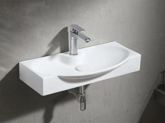 Раковина Gid Str4282a 68x34 подвесная белая