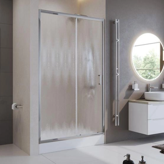 Душевая дверь BelBagno UNO-195 130 матовое стекло 5 мм профиль хром UNO-195-BF-1-130-CH-CR