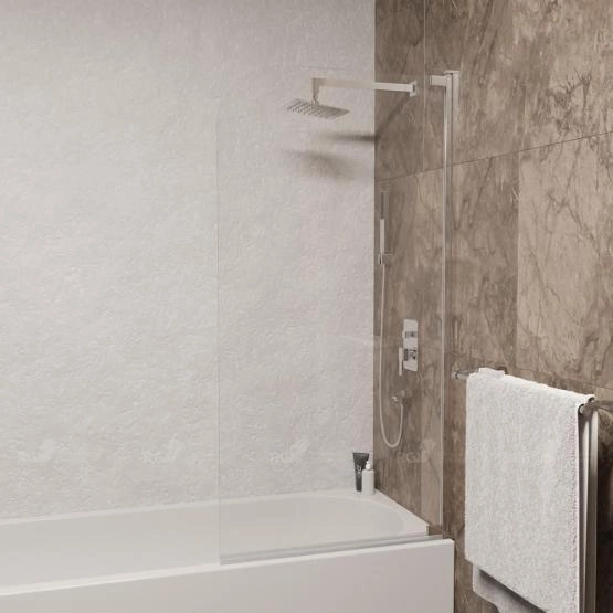 Шторка на ванну RGW Screens SC-01 90 см прозрачное Хром распашные 03110109-11