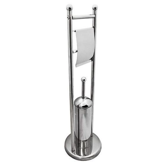 Ершик туалетный G-teq напольный на стойке, с держателем для ТБ (051)