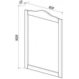 Зеркало Belux Империя В 85 без подсветки