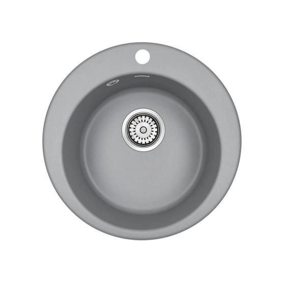 Кухонная мойка Paulmark GELEGEN PM404800-GRM серый металлик кварцевая