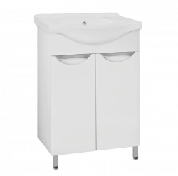 Тумба под раковину Style Line Elfante Жасмин 60 напольная с дверками, белая