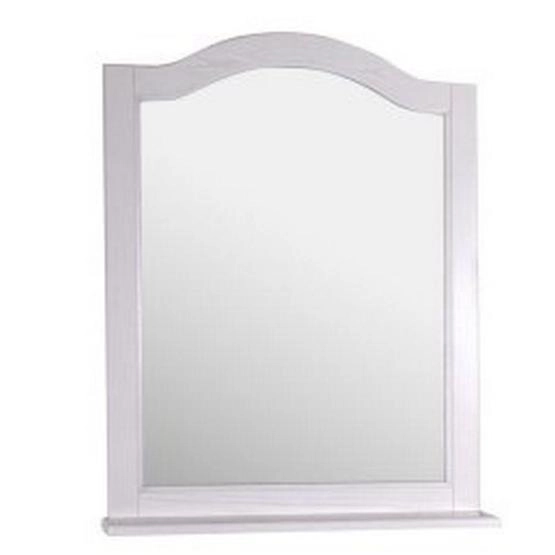 Зеркало ASB-Woodline Модерн 85 Белый (патина серебро)