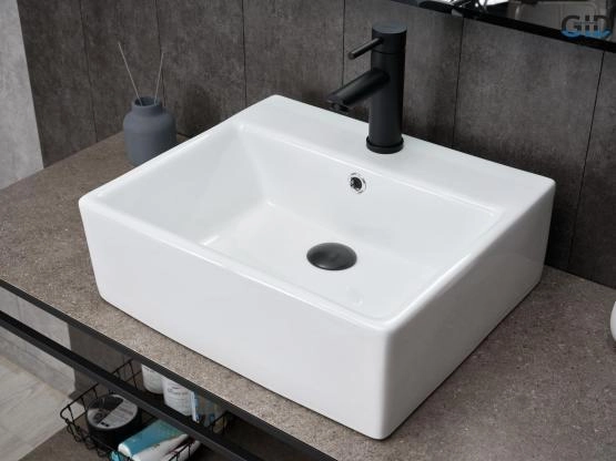 Раковина Gid N9145 на столешницу 45,5 Белый