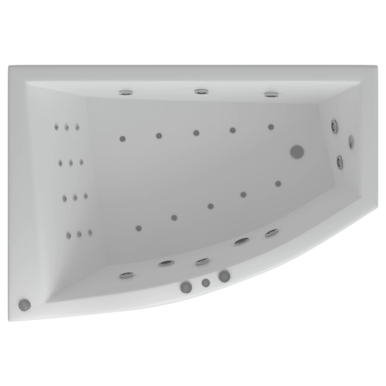 Ванна АКВАТЕК Оракул 180x125 НМ (пневматика) левая