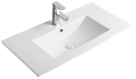 Раковина Gid NYJ803-80 81x40 встраиваемая сверху белая