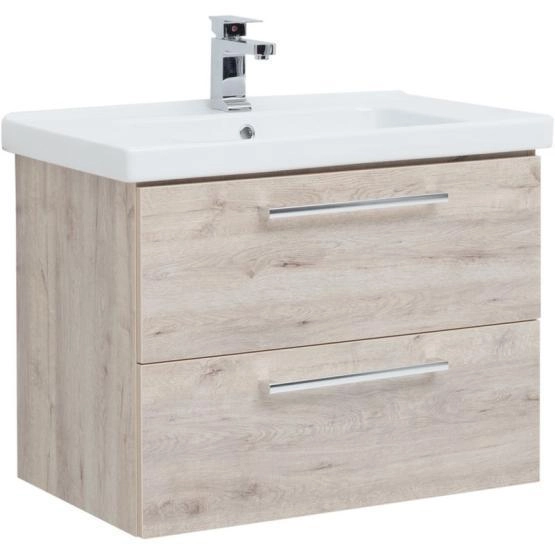 Тумба Dreja GIO 80 см под умывальник дуб кантри, подвесная