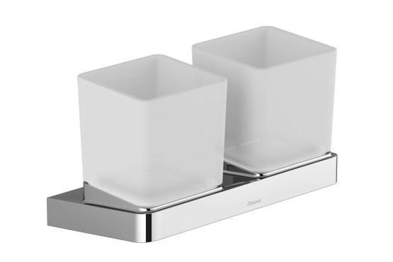 Держатель с двумя стаканами Ravak 10° TD 220.00 X07P322 (стекло)