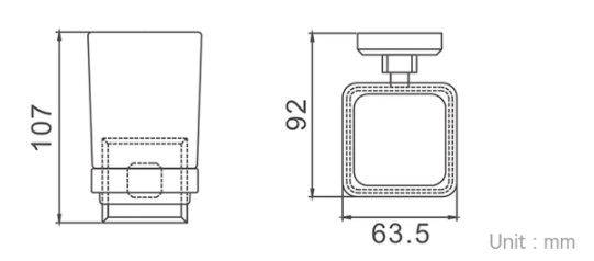 Стакан для зубных щеток Gappo G3806