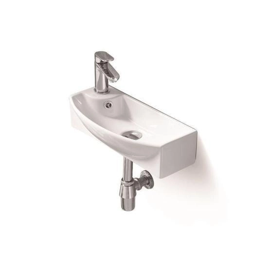 Раковина SantiLine SL-2013R 45,5x22 подвесная керамическая Белый