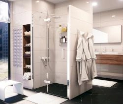 Душевая дверь WasserKraft 10H05LWHITE 120 см, распашная, левая