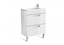 Тумба для раковины Roca Debba ZRU9302708 белый, 60 см, 2 ящика