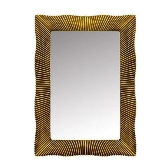 Зеркало Boheme прямоугольное 80х120 520, антика патина с подсветкой