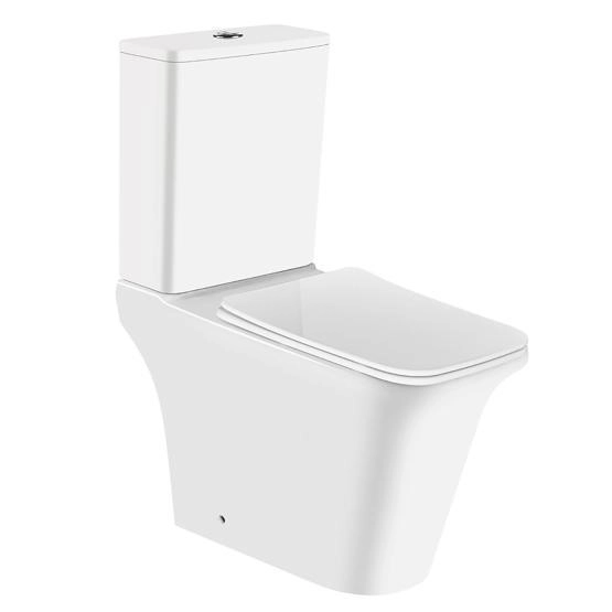 Унитаз напольный Azario AVERO 660x360х820 безободковый , смыв.мех. Geberit и сиденьем микролифт (AZ-3121-G)