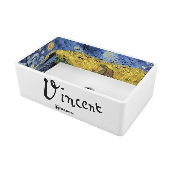 Кухонная мойка Omoikiri Mikura 76-Vangogh Natceramic/white 4993024