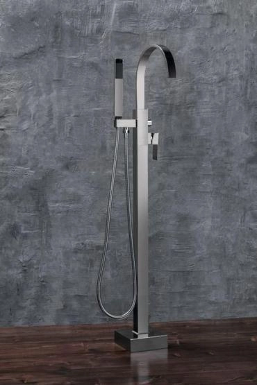 Смеситель напольный NT BAGNO NT1001 NERA C для ванны Хром