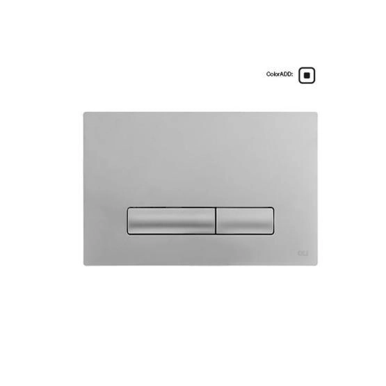 Панель OLI механическая двойная Glam OLIpure, хром матовый 139180