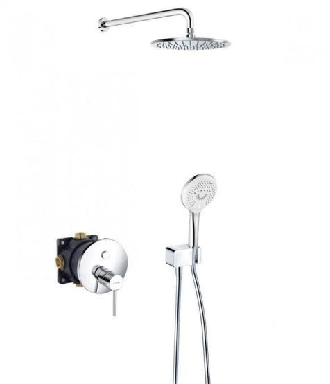 Душевой комплект KLUDI BOZZ 386710576 7 в 1 с кнопочным переключателем