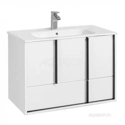 Тумба под раковину Aquaton Ривьера 1A239001RVX20 80 с ящиком,белый матовый
