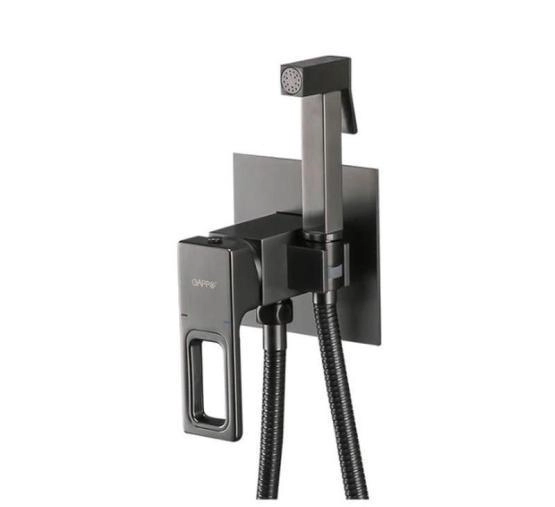 Гигиенический душ Gappo G7217-9 встроенный оружейная сталь