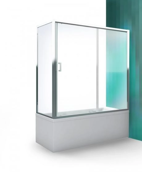 Шторка на ванну Roltechnik LEGA LINE LLVB/700 70 см профиль хром, стекло прозрачное