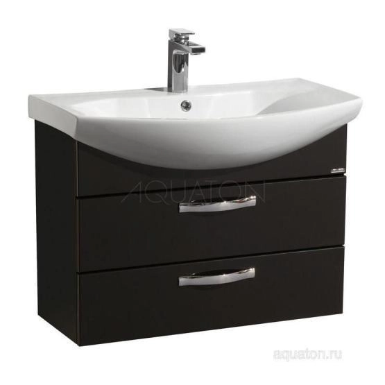 Тумба под раковину Акватон Ария 80М цвет черный