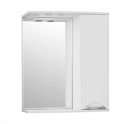 Зеркальный шкаф Style Line Elfante Жасмин 70/С с подсветкой, белый