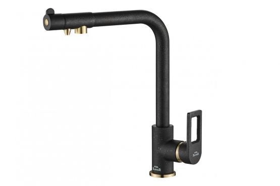 Смеситель для кухни ZORG Steel Hammer (SH 572 BLACK BR) черный