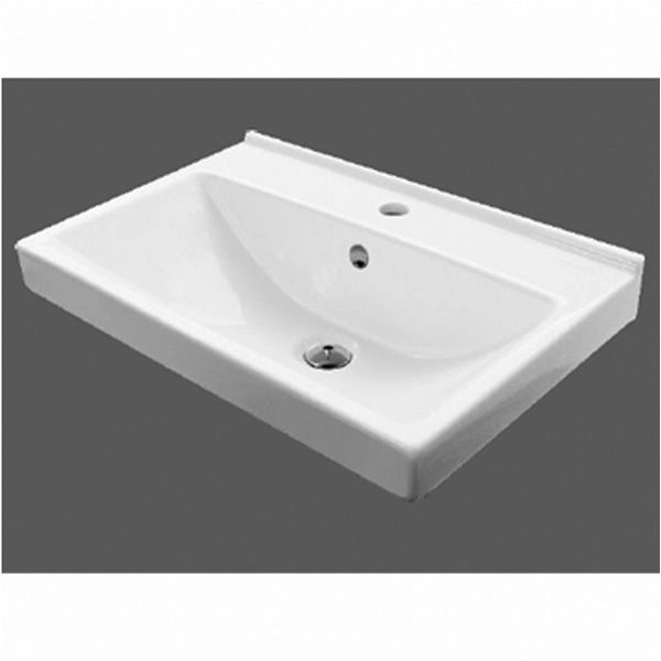 Тумба с раковиной Comforty Парма-60 дуб дымчатый с раковиной Миранда 60