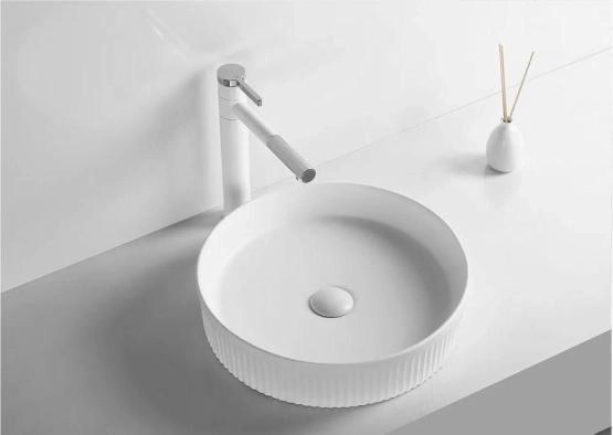 Раковина Cerutti SPA CR8010 накладная, белая, круглая 405х405х100