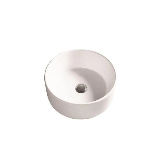 Раковина SantiLine SL-1056 40,5x40,5 на столешницу керамическая Белый