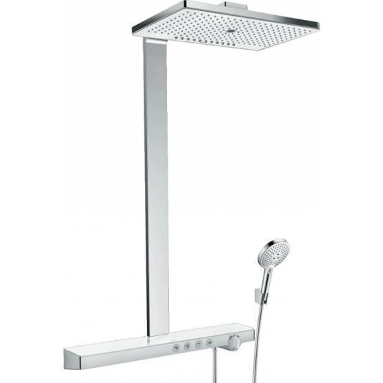 Hansgrohe 27106400 Rainmaker Select Душевая система для душа с термостатом 460х300/?120 мм, 3 режима, белый / хром