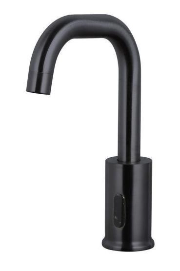 Электронный смеситель beWash Photocell BWAM1BS869 для раковины с поворотным изливом, черный, 220В/6В