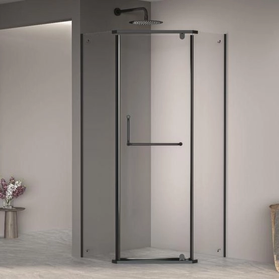 Душевой уголок RGW PA-081B Passage 120x120 Черный матовый прозрачное