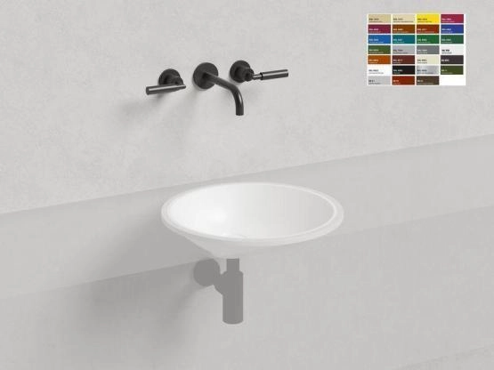 Раковина Salini MAREA 08 RAL S-Stone покраска RAL матовая 42x42 1802208MF встраиваемая