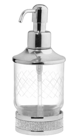 Настольный диспенсер Boheme Royal Cristal 10929-CR-B хром с черными кристаллами